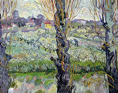 View of Arles, Flowering Orchards Vincent van Gogh